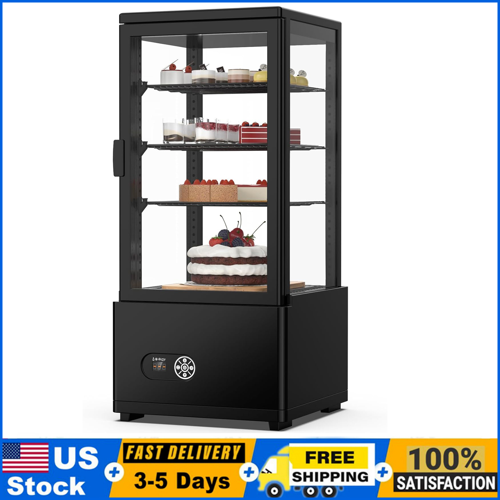 Refrigerated Display Case - 상업용 디스플레이 냉장고, 3 Cu. FT