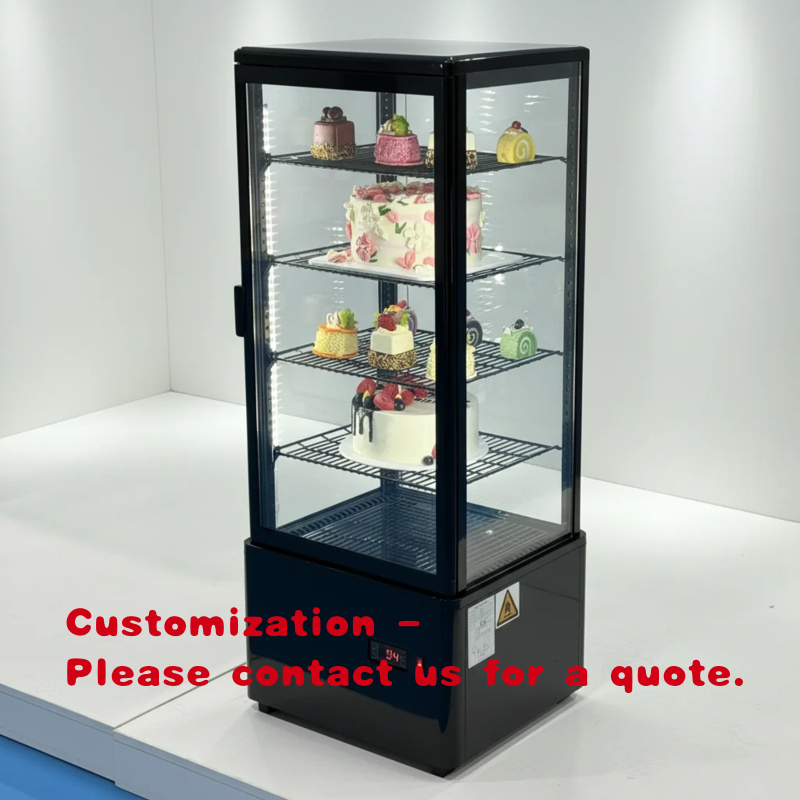 Refrigerated Display Case - 커스텀 업라이트 글래스 360 ° 냉장