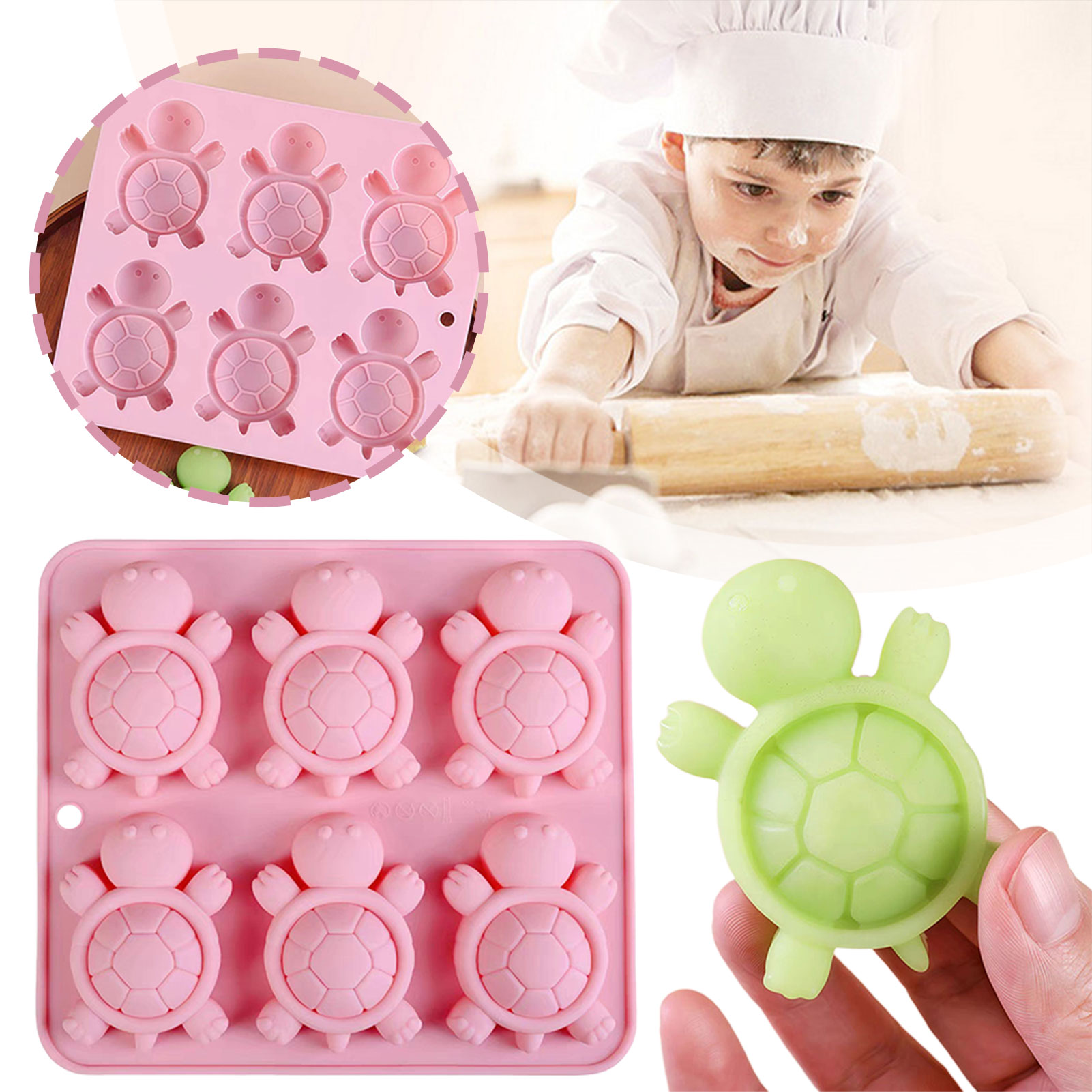 Commercial Kitchen Items - 거북이 아이스 트레이 3D 거북이 바다