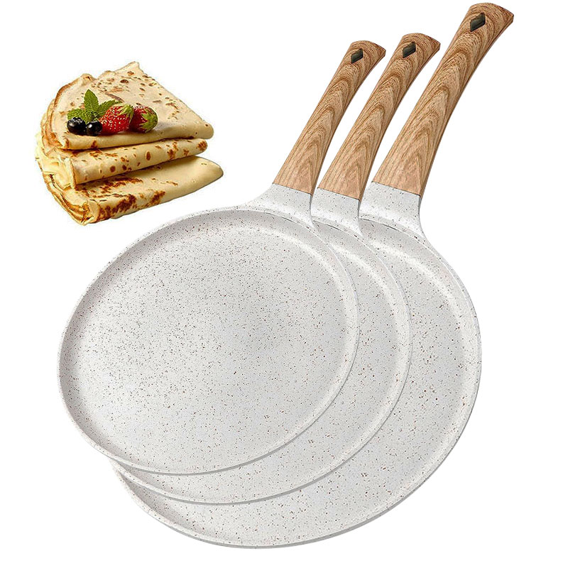 Crepe Maker Griddle - 20/24/28cm 논스틱 크레페 계란 프라이팬 피자