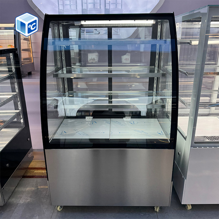 Refrigerated Display Case - 2단 상업용 케이크 디스플레이 냉장고 팬