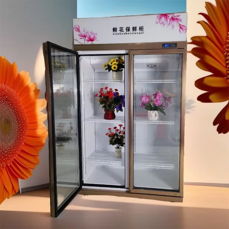 Refrigerated Display Case - 냉장 진열장 꽃 꽃 자판기 냉장고