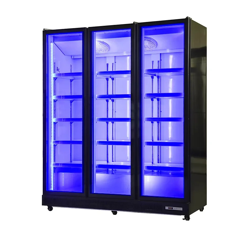 Refrigerated Display Case - 대용량 상업용 직립형 냉장고 슈퍼마켓 음료