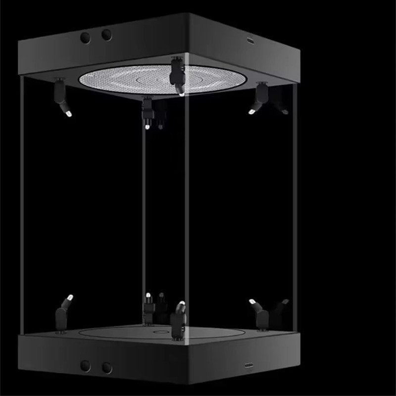Refrigerated Display Case - 회전식 LED 스포트라이트 아크릴 박스 피규어