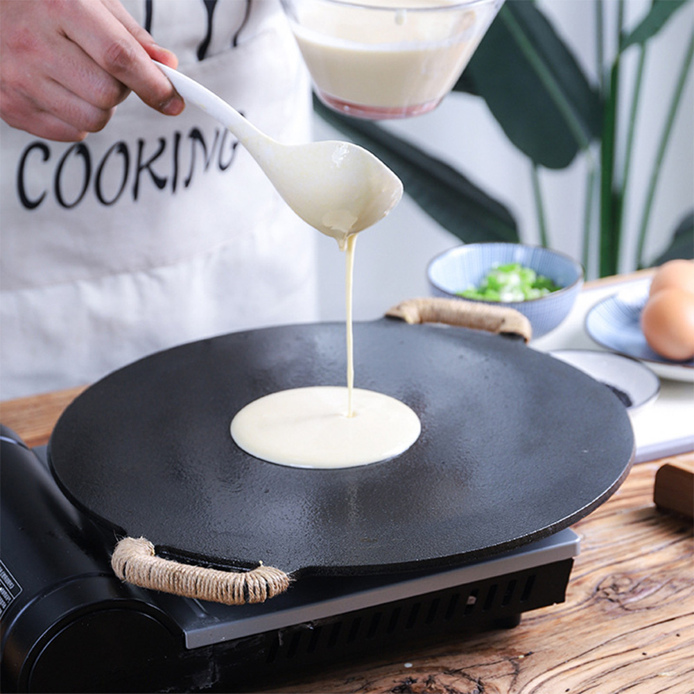 Crepe Maker Griddle - 10.2/11/11.8/12.6/13.4 인치 BBQ 그리들 코팅 프라이팬
