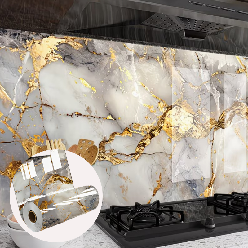 Commercial Kitchen Tiles - 주방 캐비닛 스티커 및 방유 스티커