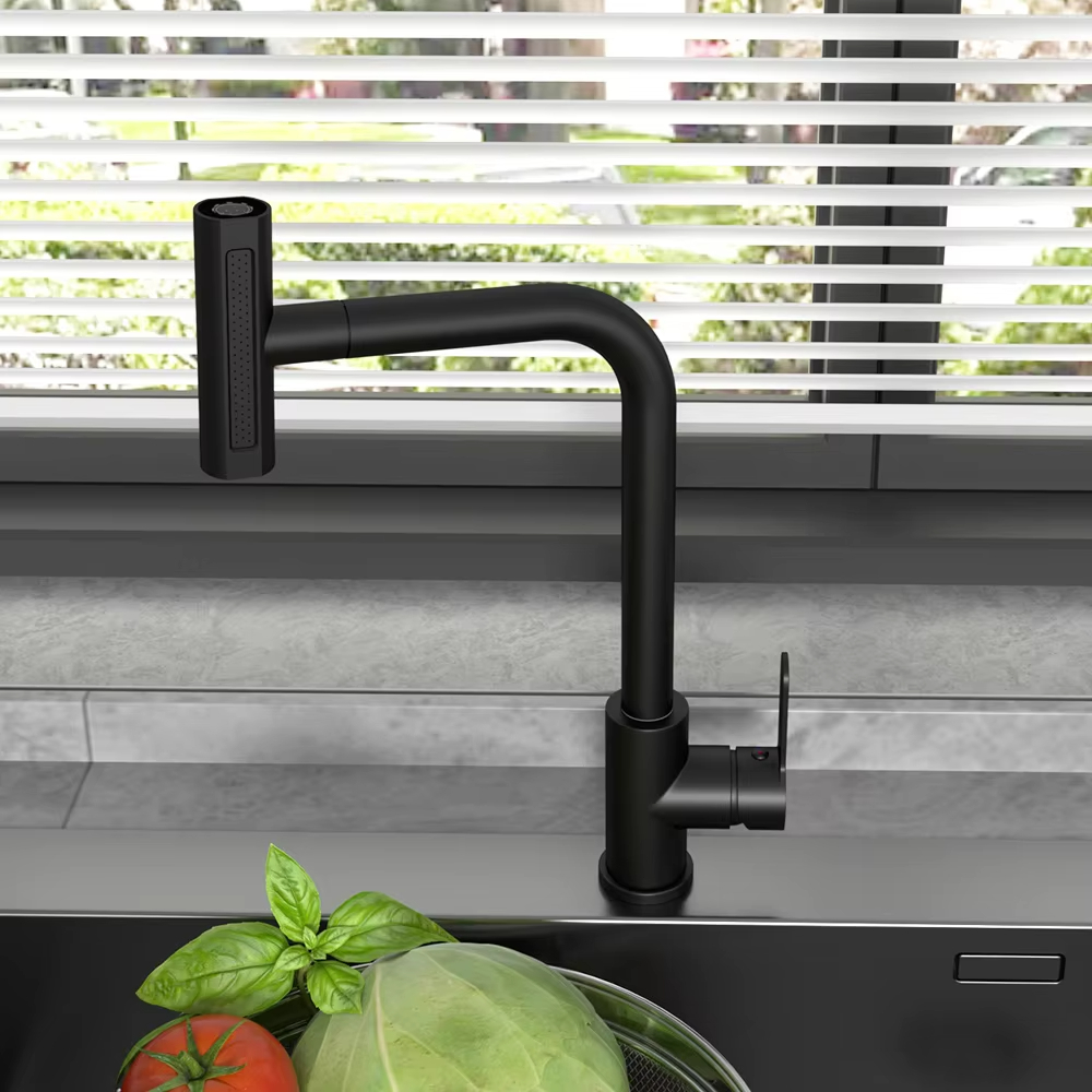 블랙 풀아웃 주방 싱크 수도꼭지 유연한 4가지 모드 스 - Commercial Kitchen Mixer Tap 리뷰 및 가격