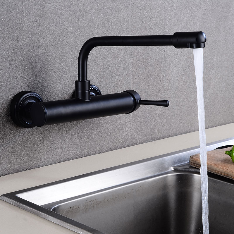 벽걸이형 황동 블랙 주방 믹서, 듀얼 홀 싱글 핸들 주 - Commercial Kitchen Mixer Tap 리뷰 및 가격