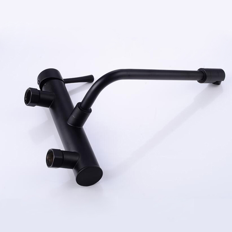 벽걸이형 황동 블랙 주방 믹서, 듀얼 홀 싱글 핸들 주 - Commercial Kitchen Mixer Tap 리뷰 및 가격