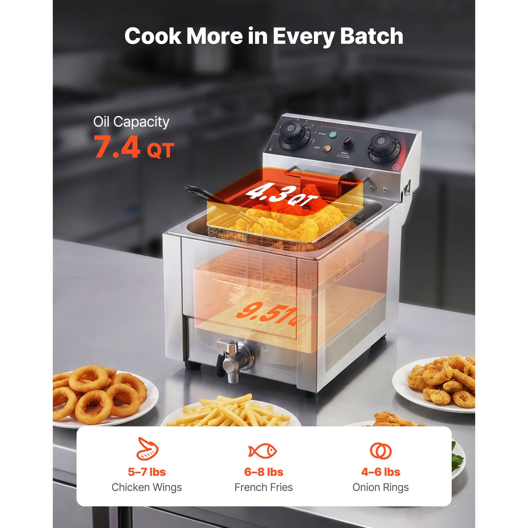 상업용 전기 딥 프라이어, 오일 여과 기능 업그레이드, - Induction Cooker Commercial 리뷰 및 가격