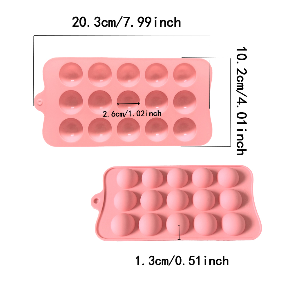 15개의 구멍이 있는 반원형 초콜릿 실리콘 몰드, 사탕 - Commercial Kitchen Equipment List 리뷰 및 가격