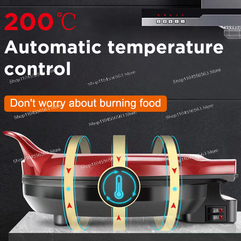 110V/220V 전기 팬케이크 메이커 양면 가열 피자 - Crepe Maker Griddle 리뷰 및 가격