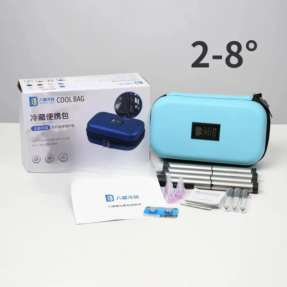 휴대용 인슐린 냉장 보관 케이스 대형 온도 표시 2-8 - Refrigerated Display Case 리뷰 및 가격