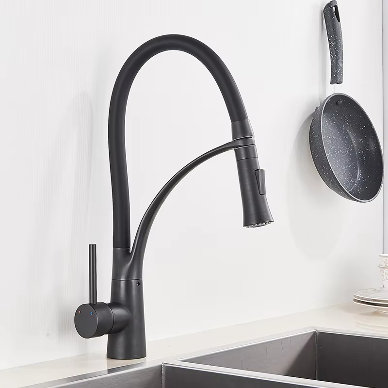 주방 싱크대 수도꼭지 풀다운 회전식 블랙 싱크 탭 온수 - Commercial Kitchen Mixer Tap 리뷰 및 가격