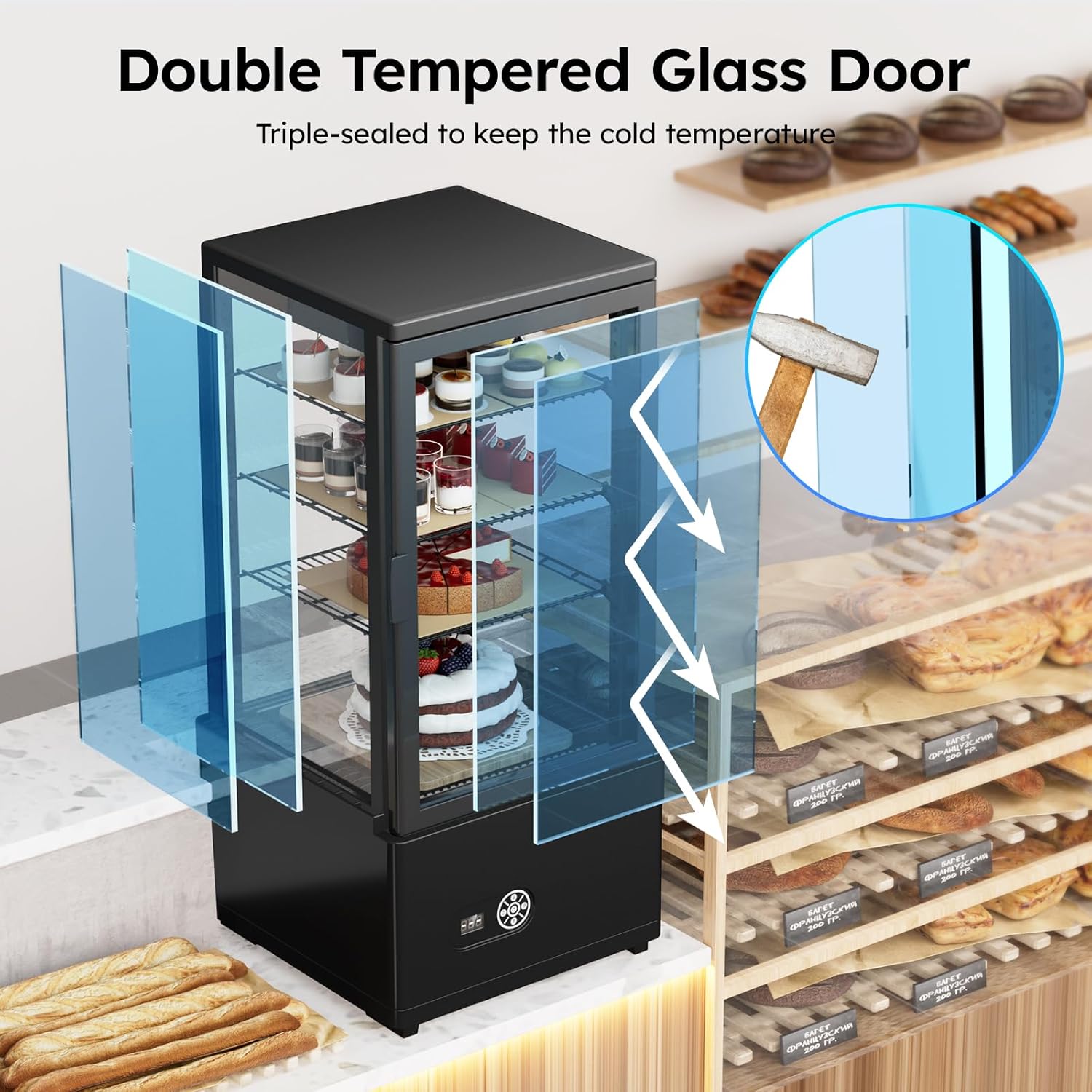 상업용 디스플레이 냉장고, 3 Cu. FT (86 L) - Refrigerated Display Case 리뷰 및 가격