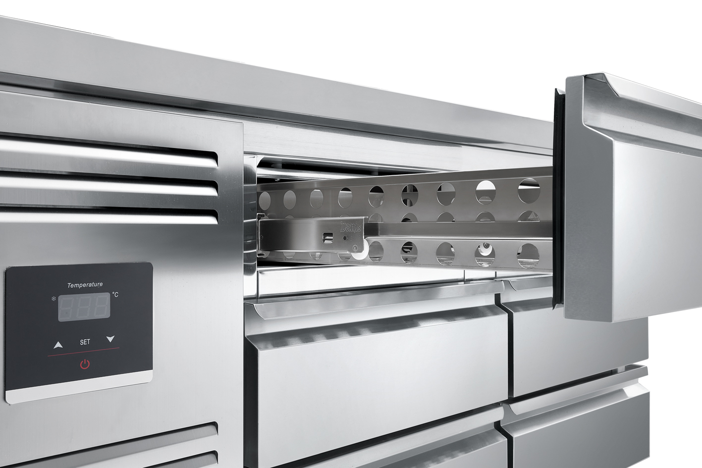 조절 가능한 스테인리스 스틸 작업대 냉장고 6/9 서랍 - Refrigerated Display Case 리뷰 및 가격