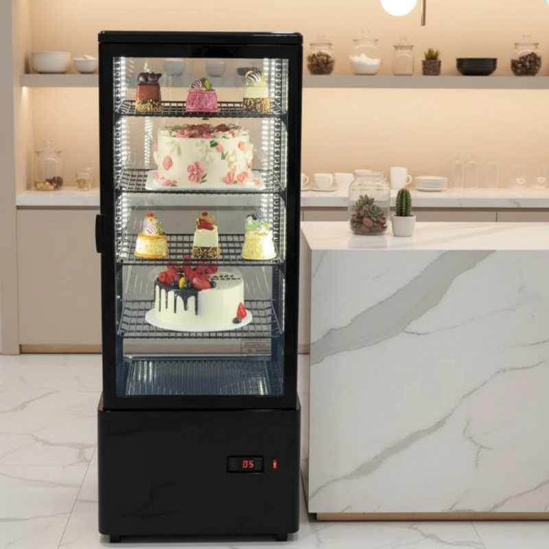 커스텀 업라이트 글래스 360 °   냉장 케이크 진열 - Refrigerated Display Case 리뷰 및 가격