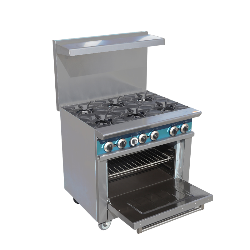 상업용 주방 장비 독립형 스테인리스 스틸 6구 버너 조 - Commercial Kitchen Stove 리뷰 및 가격