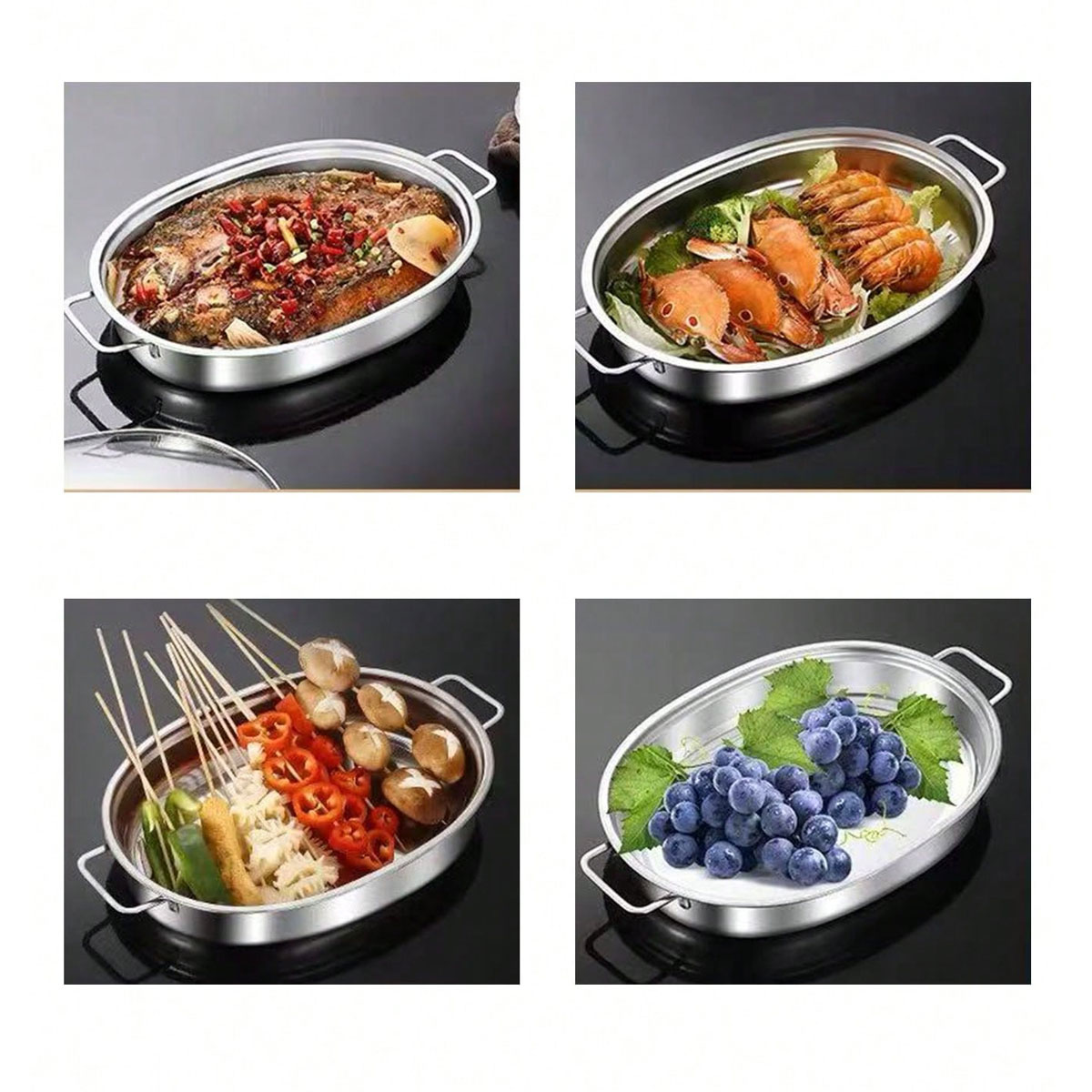 생선구이용 손잡이가 있는 스테인리스 트레이, 가정용 직 - Induction Cooker Commercial 리뷰 및 가격