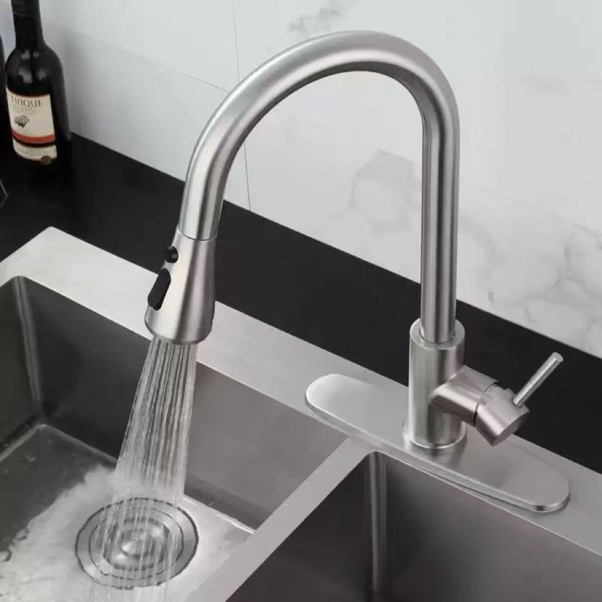 주방 수도꼭지 싱글홀 풀아웃 스파우트 주방 싱크 믹서  - Commercial Kitchen Mixer Tap 리뷰 및 가격