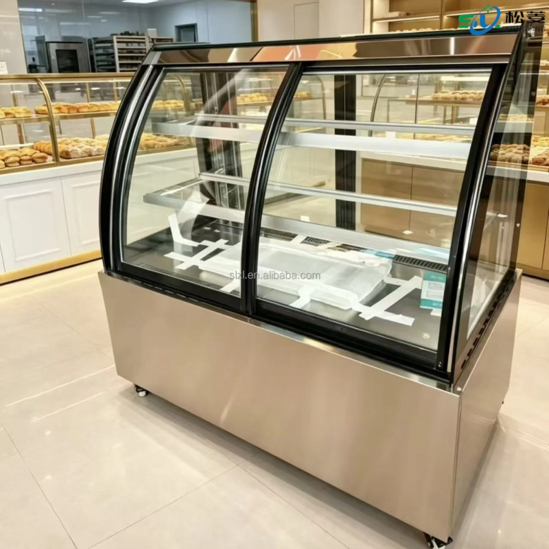 맞춤형 스테인리스 스틸 케이크 쇼케이스, 냉장/가열 기 - Refrigerated Display Case 리뷰 및 가격