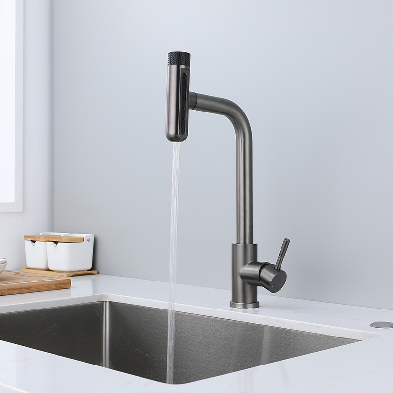6 모드 회색 주방 수도꼭지는 회전 폭포 블랙 스트림  - Commercial Kitchen Mixer Tap 리뷰 및 가격
