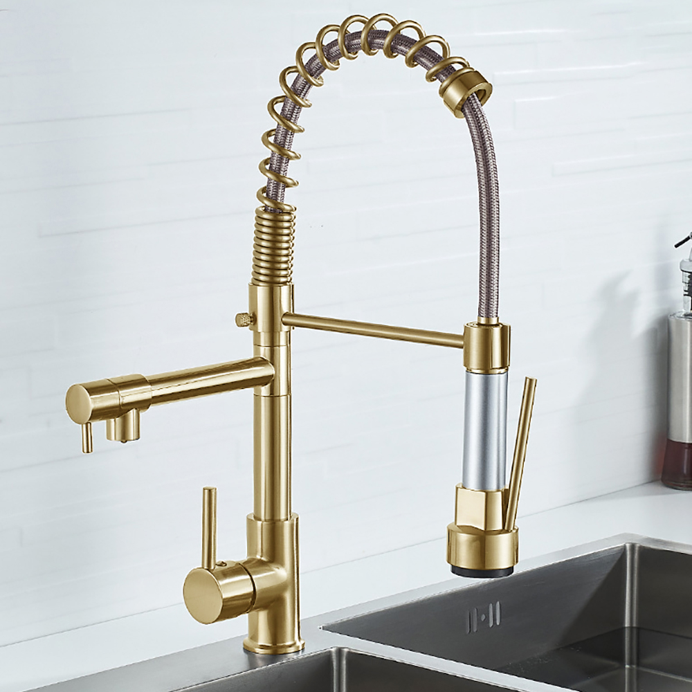 DQOK 블랙 브러시 스프링 풀 다운 주방 싱크대 수도 - Commercial Kitchen Mixer Tap 리뷰 및 가격