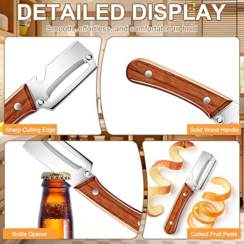 스테인리스 스틸 주방 필러, 나무 손잡이가 있는 야채  - Commercial Kitchen Equipment List 리뷰 및 가격