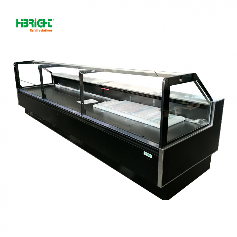 맞춤형 슈퍼마켓 곡면 유리 커버 일체형 아일랜드 냉동고 - Refrigerated Display Case 리뷰 및 가격