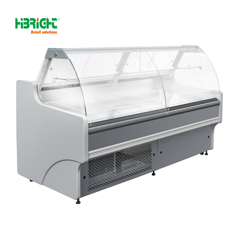 맞춤형 슈퍼마켓 곡면 유리 커버 일체형 아일랜드 냉동고 - Refrigerated Display Case 리뷰 및 가격