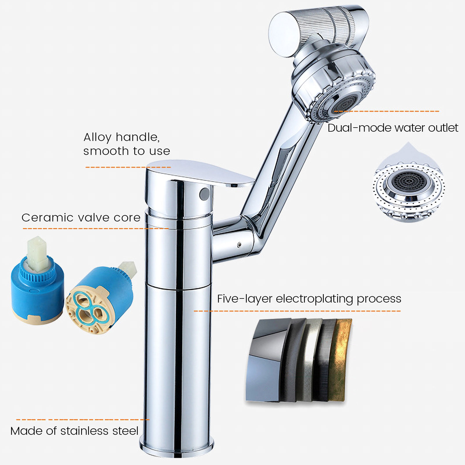 주방 싱크대 수도꼭지, 욕실 수도꼭지 믹서 에어레이터, - Commercial Kitchen Mixer Tap 리뷰 및 가격
