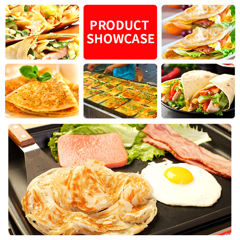 수동 회전식 전기 팬케이크 그릴, 전통 중국식 팬케이크 - Crepe Maker Griddle 리뷰 및 가격