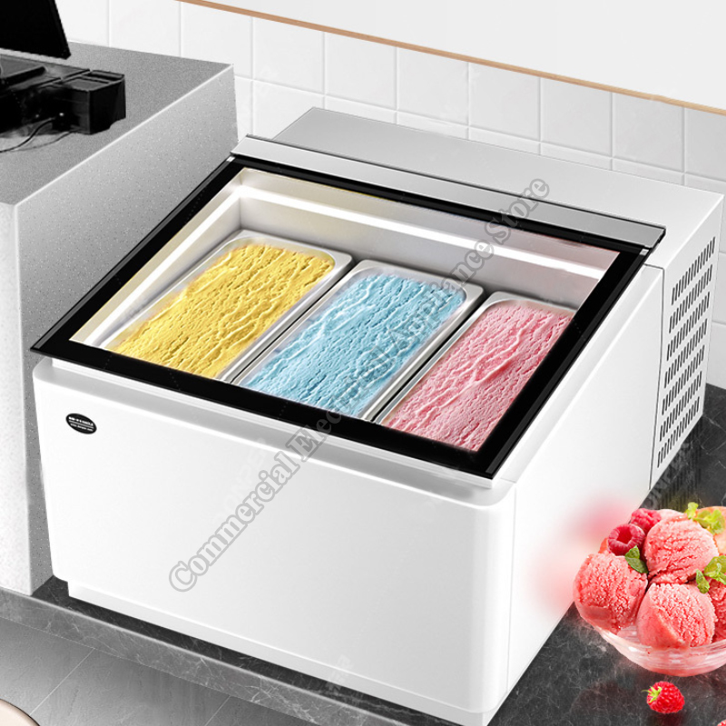 하드 아이스크림 디스플레이 캐비닛 LED -18~23  - Refrigerated Display Case 리뷰 및 가격